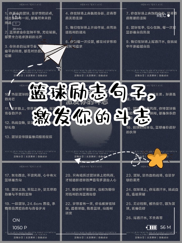 篮球训练名言名句有哪些三年级